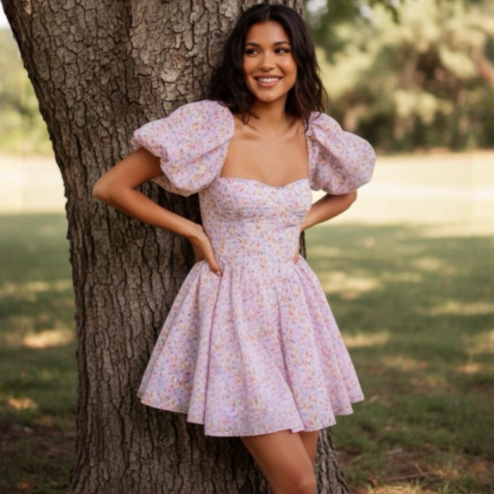 Bardot Women's Cotton Floral Kiah Corset Mini Dress NWT 
Size 10